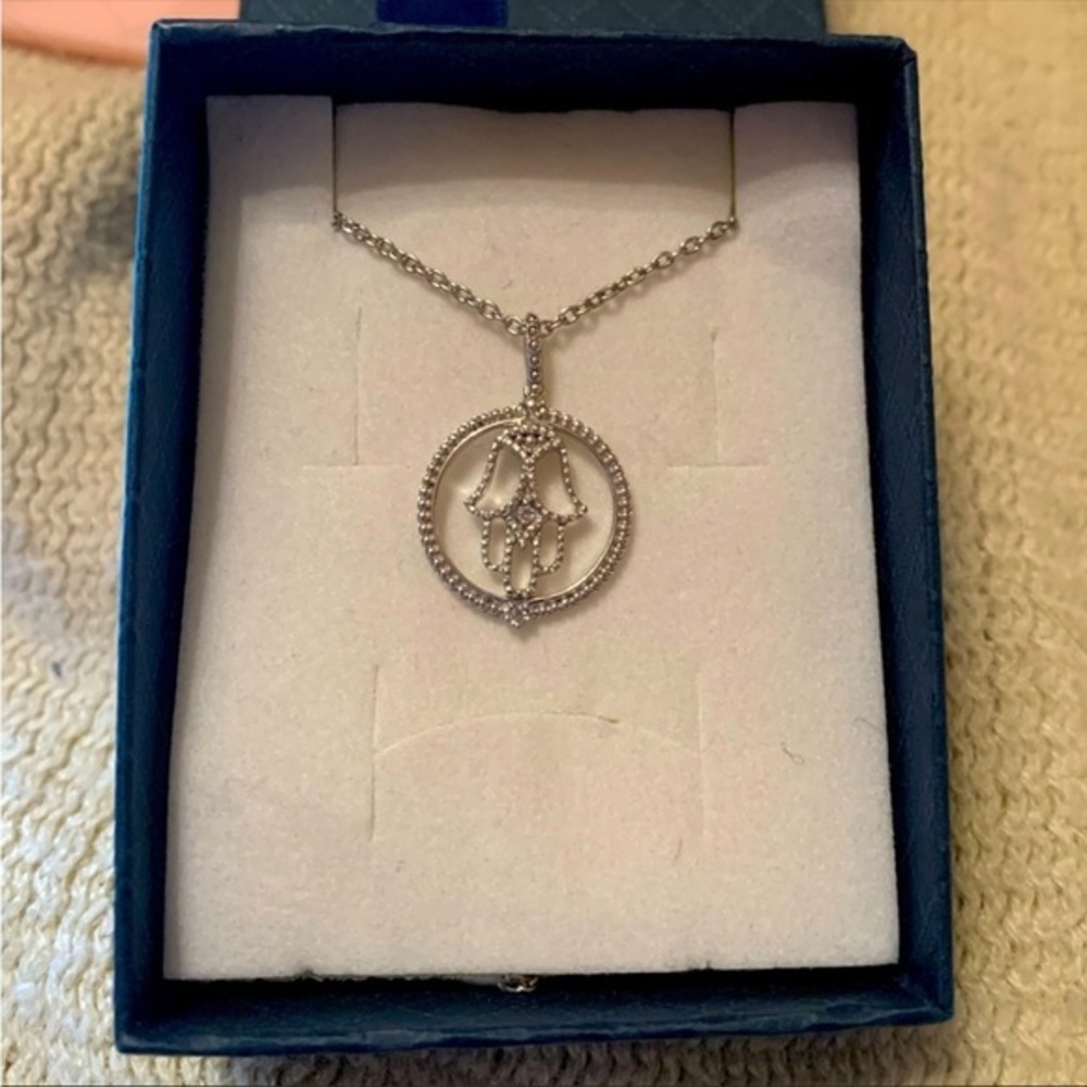 Judith Ripka white topaz necklace